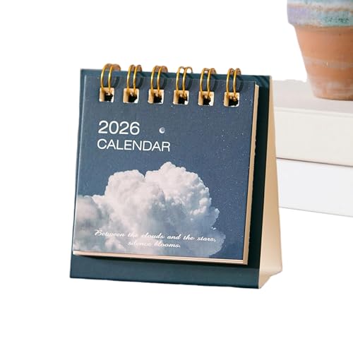 Desk Calendar 2026 - Mini Monthly Planner | Tabletop Schedul