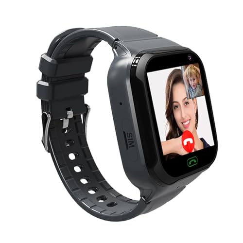 Taidda Reloj Inteligente Portátil con Videollamada 4G y Conversación Bidireccional con Diseño de Altavoz Dual para Niños, Reloj Inteligente con Chat de Voz a Prueba de Agua IP67 para Capacidad de