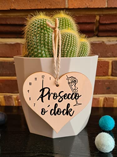 Handmade Wooden Hanging Heart Plaque Gift Perfect for Prosecco Lovers Novelty Funny Keepsake - Image 4