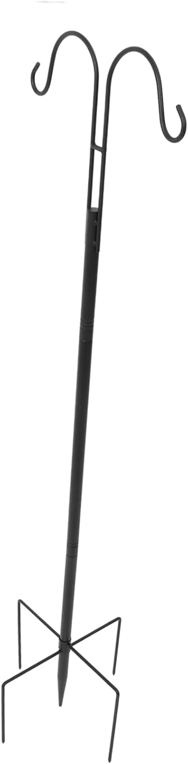 Outdoor Cast Iron Shepherd Hooks Tall Bird Feeder Pole Garden Plant Hanging Hooks for Camping Hiking