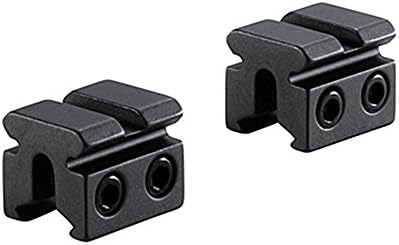 BKL 566 1" Long Dovetail to Weaver/Picatinny Adaptor Mount - A Set of 2 Pieces - Fits 3/8" or 11mm Dovetails - Matte Black
