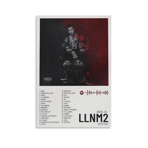 Anuel AA LLNM2 3 Canvas Poster Bedroom Decoration Landscape Office
