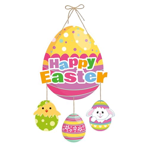 Corone Di Pasqua | Ghirlanda Decorativa Carina Fatta A Mano,Decorazione Corona a Forma di Coniglio,per Porta d'Ingresso Esterno Interno Casa