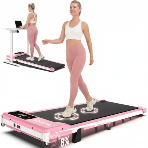 Image of ANCHEER Walking Pads, 2 in 1 Under Desk Treadmill 2.5HP Compact Running Machine with Remote Control, 300lbs Weight Capacity for Home /Gym /Office,Ultra-Quiet, Installation-Free