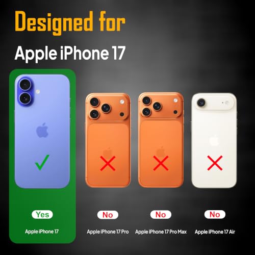 Image of ZAP CASE Matte Kickstand Case for iPhone 17 | Magsafe Compatible | Premium Polycarbonate Back + Flexible TPU Bumper | Foldable Stand | Military-Grade Drop Protection | Anti-Fingerprint | Orange