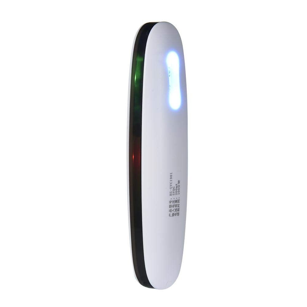 Lámpara UV portátil, USB recargable portátil esterilizador ultravioleta del accesorio ligero, lámpara púrpura UVC para la cubierta exterior Viajes Hogar