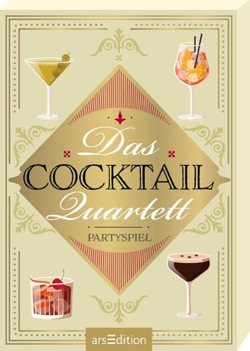 Das Cocktail-Quartett: Partyspiel | Originelles Partyspiel mit Cocktail-Rezepten, perfekte Geschenkidee für Freunde