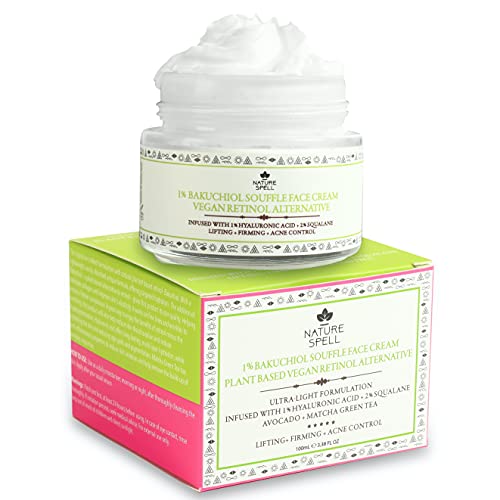 Nature Spell Natural Retinol Cream, 100ml, Reduces Appearance Of Fine Lines, Anti Wrinkle Face Cream, For All Skin Types, Made in the UK