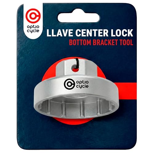Optio Cycle Llave Pedalier – Center Lock Llave para 12-Dientes Sistemas SRAM Dub, Race Face Cinch, Rotor BSA30 | Herramienta Pedalier Bicicleta