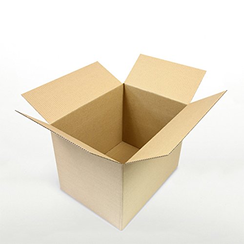 OfficeKing® 300 x Faltkartons 400 x 300 x 300 mm | variable Höhe bei 100 und 200 mm | Marken-Qualität Versandverpackung Versandkarton Karton Kartonverpackung Paket braun