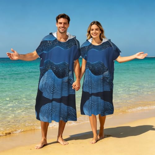 Peignoir à langer pour changer de vêtements facilement avec poncho plage microfibre