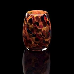 Votivecandleholdertealighthandmadeblownglassaccentvasecenterpiecehomedecorartistdehannajonesseattlewaorangemmhalloweennight Urban Country Home Decor Votive candle holder tea light handmade blown glass accent vase centerpiece home decor artist dehanna jones seattle wa orange mm halloween night urban country home decor