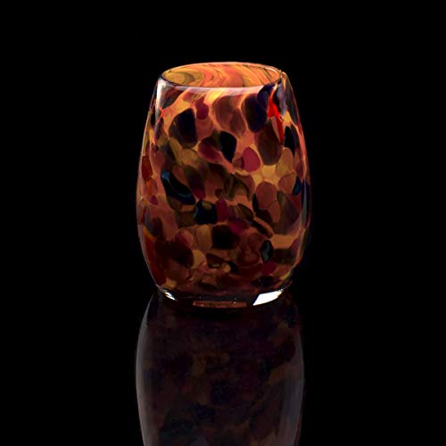 Votivecandleholdertealighthandmadeblownglassaccentvasecenterpiecehomedecorartistdehannajonesseattlewaorangemmhalloweennight Urban Country Home Decor Votive candle holder tea light handmade blown glass accent vase centerpiece home decor artist dehanna jones seattle wa orange mm halloween night urban country home decor