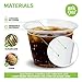 Stock Your Home 9 oz Commercially Compostable Cold Cups (50 Pack), Eco Party Cup, Environmentally Friendly Recyclable Disposable Sustainable for Water, Wine, Beer Sample 3