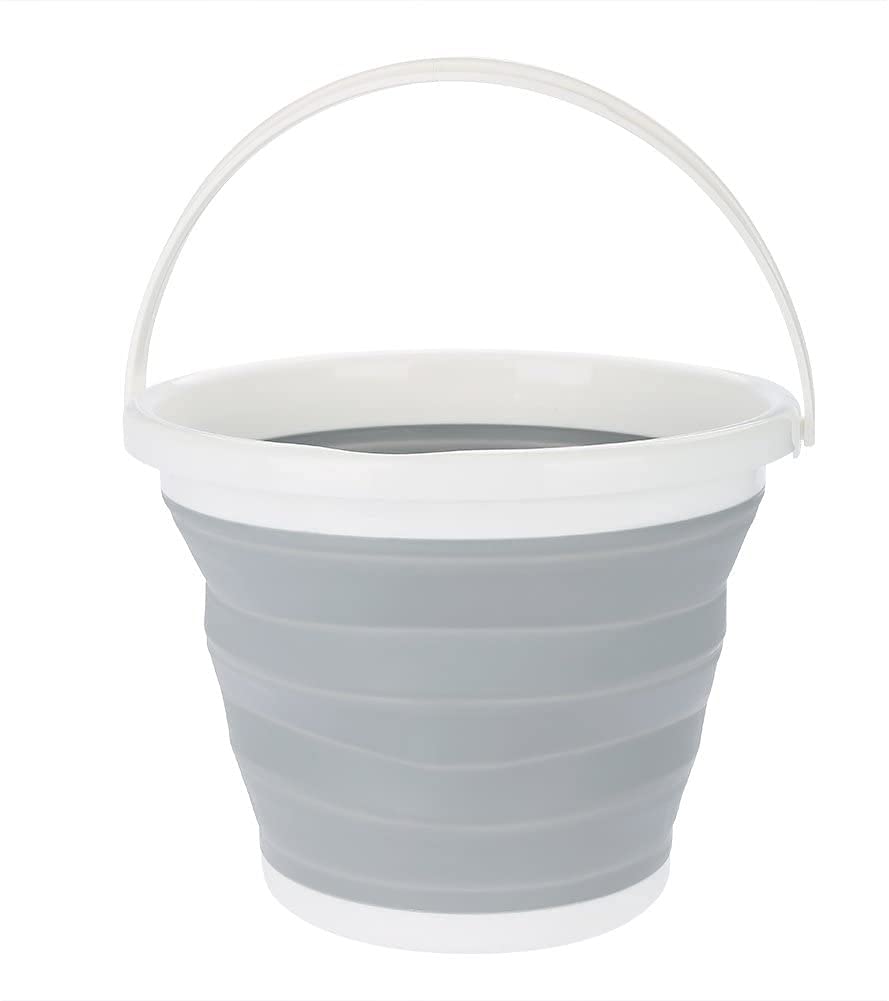 Conteneur stockage eau camping et grand seau de cuisine pliable