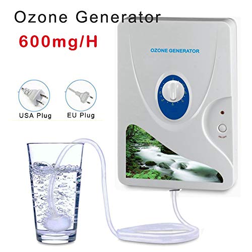 Portátil Activo Ozone Generator Esterilizador Purificador de Aire Purificación Frutas Verduras Agua Preparación de Alimentos Ozonizador Ionizador Ac220V Enchufe de la UE