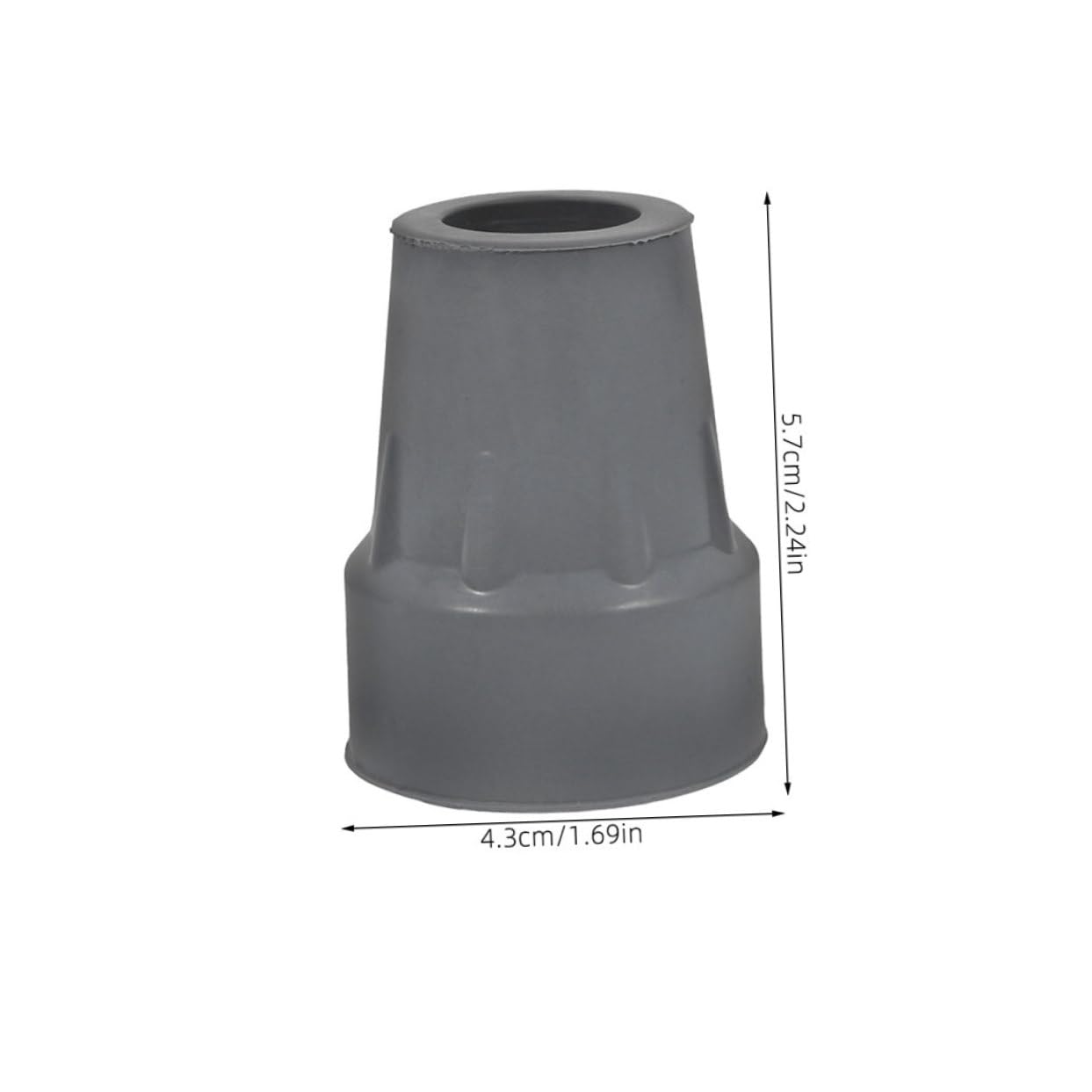 NULYLU 2pcs Rubber Crutch Tips for The Disabled Non-Slip Replacement Covers for Walking Sticks and Canes Shock Absorbing Replacement Rubber Cane Tips