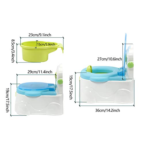 (Blauw) Baby Training Toilet Potje Stoel Kinderen Peuter Potje Veilig Materiaal Bescherming Baby - Afbeelding 7