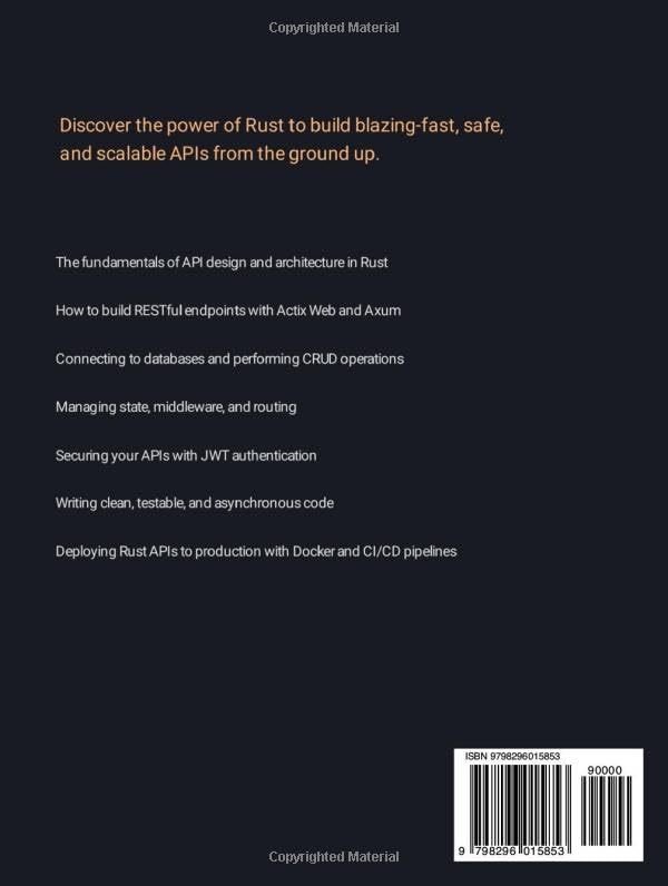 Building APIs with Rust: A Guide to Secure and Performant API Development in Rust - Image 2