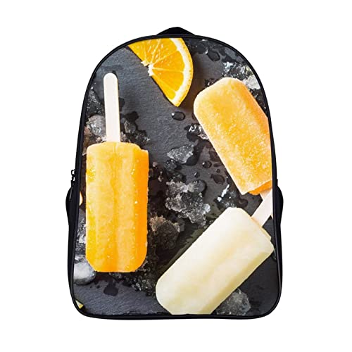 Cartable à la mode Popsicle pour filles et garçons, grand sac à dos de voyage enfant 40x28x16cm