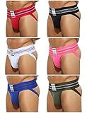 Arjen Kroos Men's Sexy Jockstrap Underwear Athletic Supporter,6 PACK-C-AK2149,X-Large