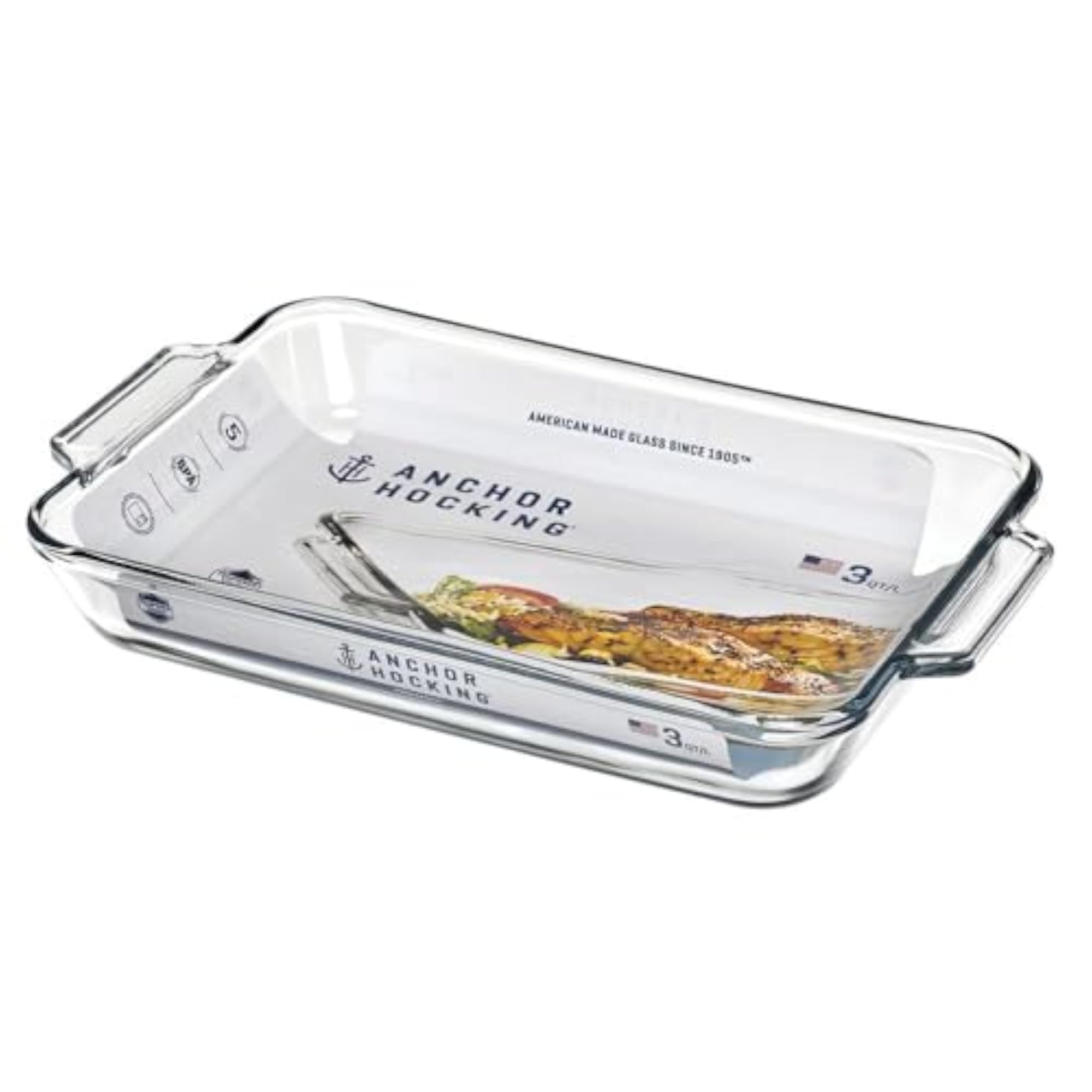 Oven Basics 3 Quart Clear Bake Dish
