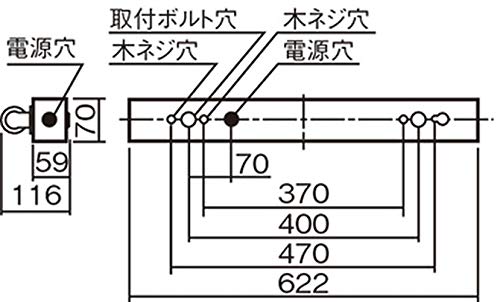 Amazon | パナソニック 防湿型・防雨型照明器具 笠なし型器具 1灯用