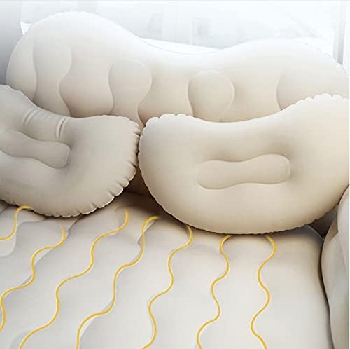 Inflatable Air Mattress for Car Travel Back Seat - Outdoor Indoor Air Bed Household Car Dual-Use Air Mattress Portable Travel Camping Mattress Sleep Bed for Road Trip Universal SUV Blow Up Mattress