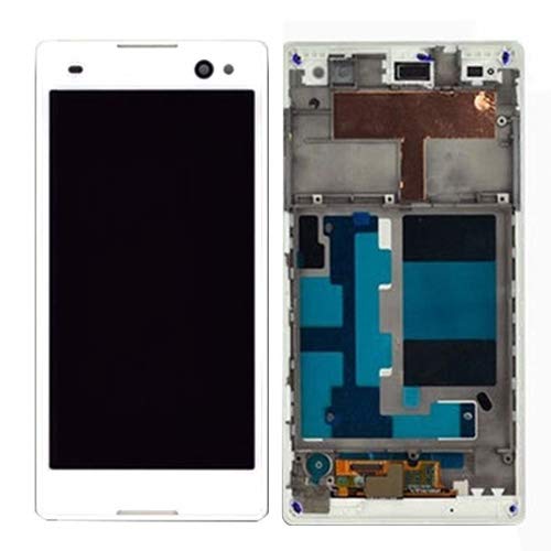 Bloc d'Écran Tactile complet LCD Blanc pour Sony Xperia C3 D2533