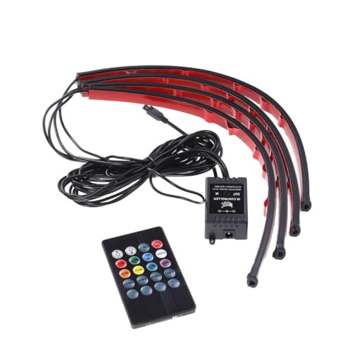 Luces de coche para ambiente PRETYZOOM con iluminación led RGB interior y tiras decorativas