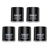 XIMUS 90915-YZZF2 Engine Oil Filter Compatible with Toyota Corolla 1.8L 1993-2021, Camry 2.2L 1992-2001, Prius 1.5L 2001-2009, Yaris 1.5L 2006-2019, Matrix 1.8L 2003-2008(set of 5)