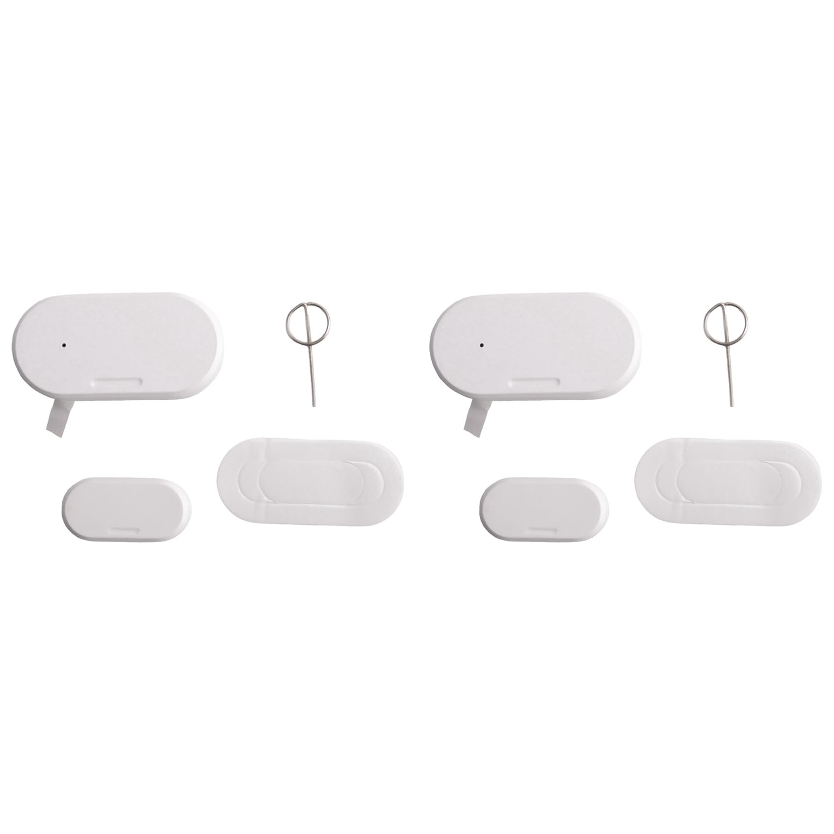 Jnchdghwa White Tuya Zigbee 3.0 Smart Contact Detectors Security Gate Door Window Sensor Transducer Smart Life Home(2Pcs)