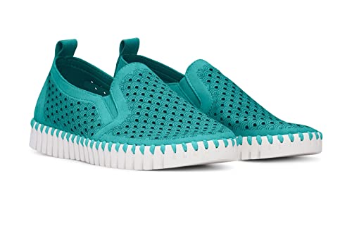 Image of Ilse Jacobsen HORNBAEK Women's Tulip Slip-On Flat | Elastic Side Panels | Lightweight Flexible Comfort.