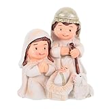 TOYANDONA 1 Set Heilige Familie Kerstballen Elegante Kerstversieringen Heilige Familie Kerstornament Christelijke Ornamenten Voor De Kerstboom Heilig Familieornament Kerk Ornament Hars