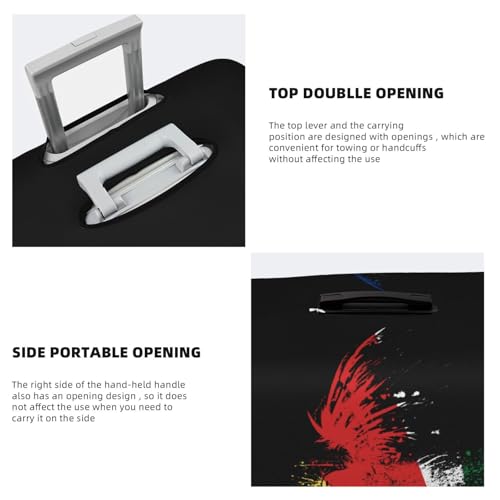 Seychelles Seychellese Eagle Flag Travel Luggage Cover Washable Suitcase Case Suitcase Protector Fit Luggage Cover X-Large 5