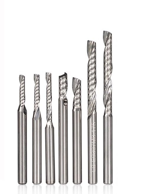 Chacerls CNC Fräser – 10 Stück Kugelkopffräser 3,175 X 17 Mm Aus Hartmetall (Wolframstahl) Für Holz, MDF, Kunststoff