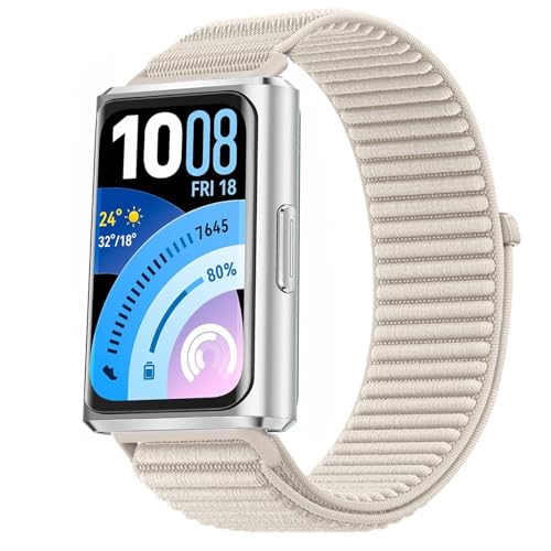 Issinlky Nylonowy pasek kompatybilny z Huawei Band 11/11 Pro, elastyczny pasek sportowy do Huawei Band 11/11 Pro dla kobiet i mężczyzn
