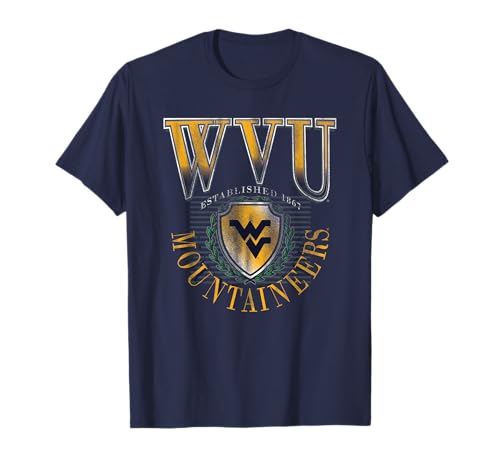 West Virginia Mountaineers Vintage Emblem 90's Navy T-Shirt