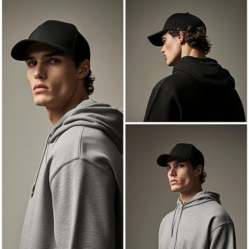 Image of Wholesale 20-Pack Solid Baseball Caps - DIY, Breathable, Adjustable Fit