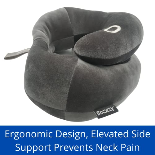 BCOZZY-Neck-Brace-Pillow-Patented-Relief-for-Neck-Pain-and-Supportive-Sleep-Soft-Washable-and-Adjustable-for-Comfortable-Resting-Gray-Large