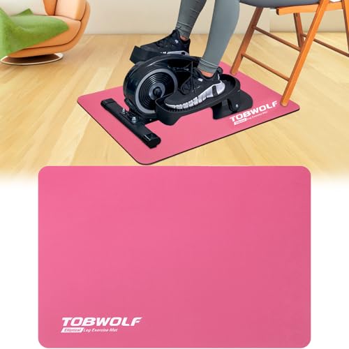 Image of TOBWOLF Non-Slip Workout Mat for Ellipse Leg Exerciser, Ellipse Machine Mat, Exercise Mat for Under Desk Ellipticals, Suitable for Electric Seated Foot Pedal Exerciser, Stability & Floor Protection