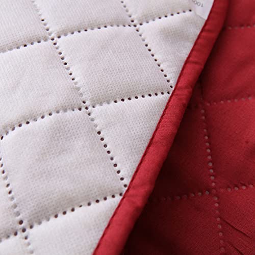 Evite resbalones con la funda de sillón reclinable acolchada roja 7