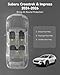 3W Floor Mats for 2026 2025 2024 Subaru Crosstrek & Impreza, All Weather TPE Custom Fit Floor Liners, Full Set Car Accessories (Not for Hybrid Models)
