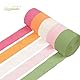 NICROLANDEE 5 Rollen Krepppapier-Luftschlangen, Hintergrund Dekoration für Osterdekorationen, Geburtstag, Hochzeit, Gartenparty, Brautparty, Babyparty, Frühlings-Heimdekoration