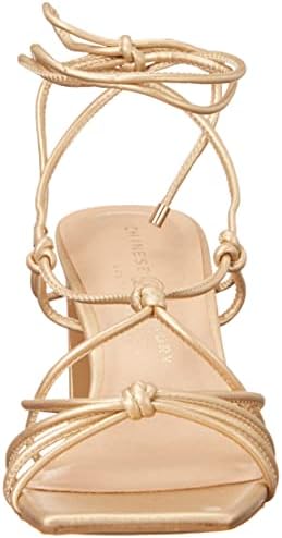 Chinese Laundry Women's Yita Heeled Sandal, Light Gold, 8.5 | Image 1