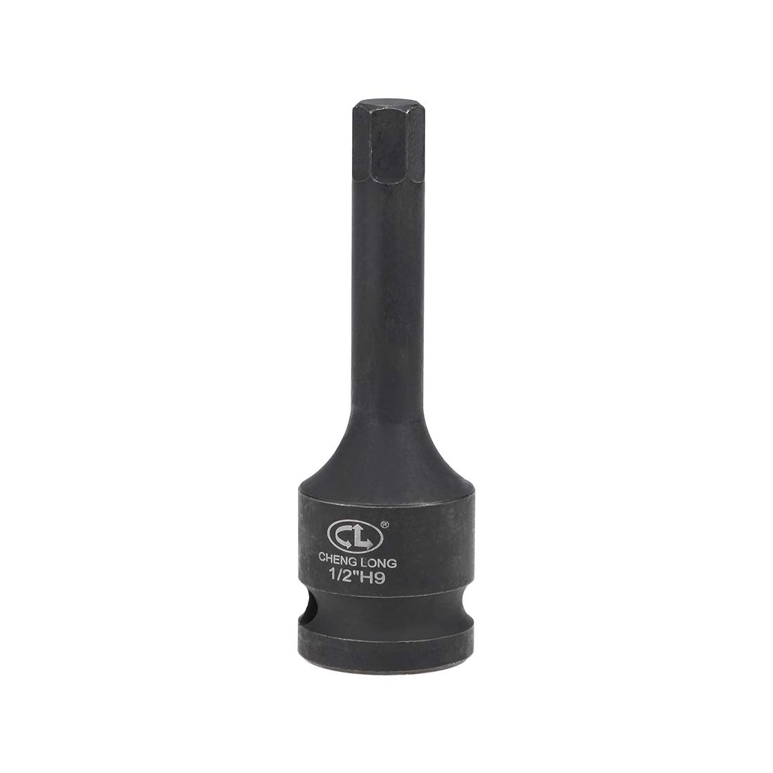 uxcell 1/2" Drive x H9 (9mm) Impact Hex Bit Socket, Metric 3" Length, CR-MO Steel Use with Impact Drivers or Hand Ratchets