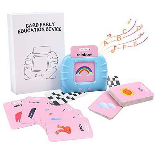 Beeih Learning Toys for Kids Educational Talking Toys Flash Cards Toys for 1-6 Years Old Boys Girls Birthday Halloween Christmas Children Gift, Language Learning Toys for Toddlers (Encyclopedia)