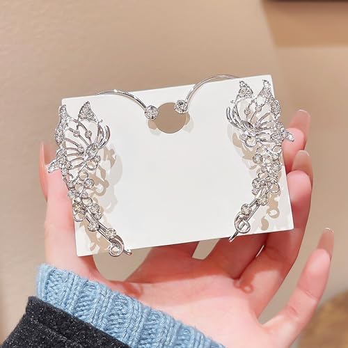 Épingle Papillon En Strass Weiss, épingle En Strass Noir Vintage