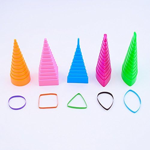 YURROAD Quilling Shapes & Designs Border Buddy Tool 5 Shape Towers Quilling Tools Kit