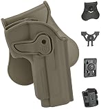 Evike - Matrix Hardshell Adjustable Holster - M9 Series Airsoft Pistols - FDE - Paddle - Right-H - (